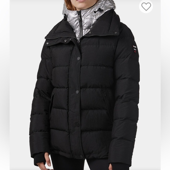 Pajar NWT Channel quilted puffer jacket with a hooded bib and duck down fill XS. - Picture 15 of 16